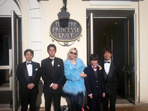 from left: President/Producer 'Jun-Ai' Kazuhiko Tanaka, Masahiro Miyama, President, Shouei Project Co., Ltd. Rosana Golden Festival President and young actor 'Jun-Ai' next to CEO Shogo Okuyama, Tokyo